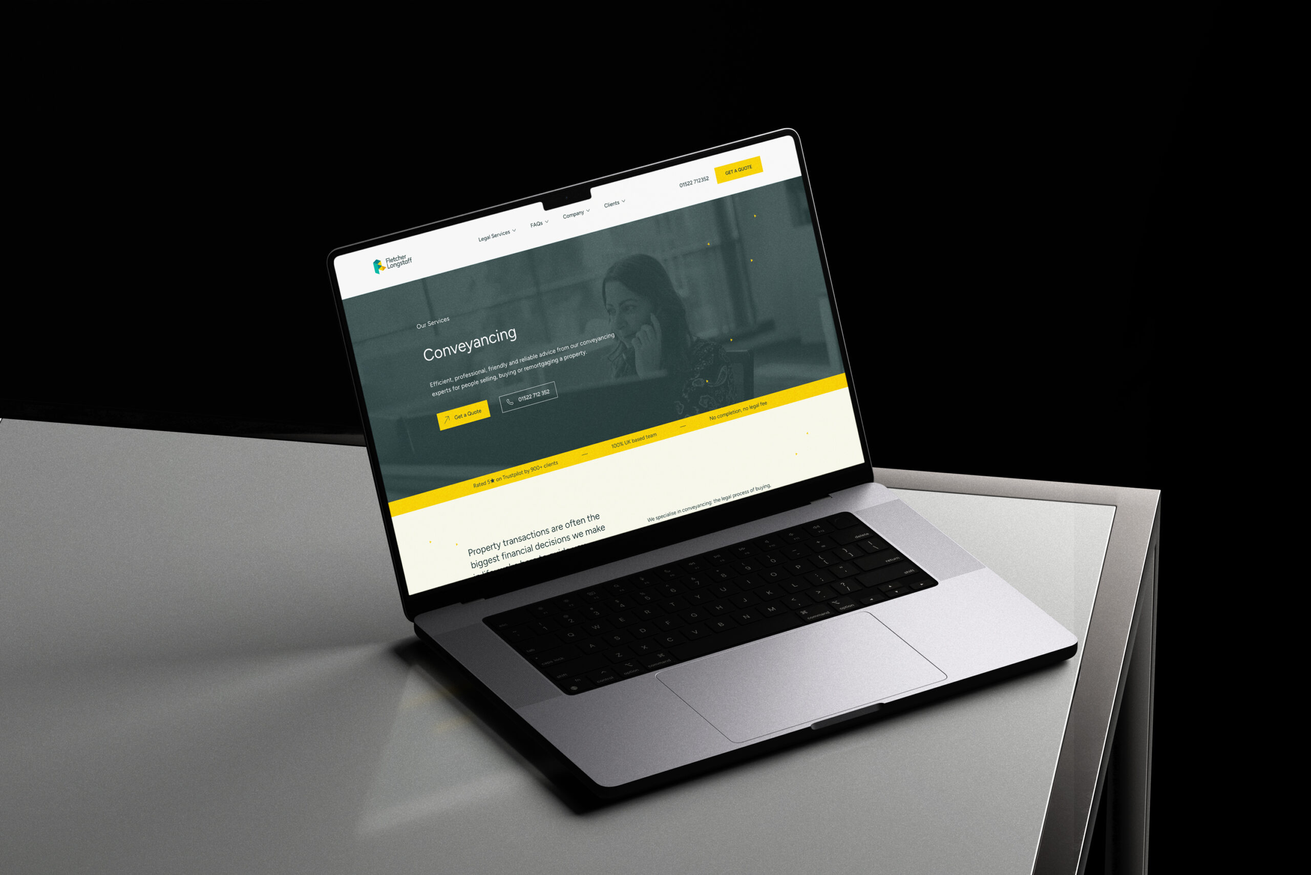 A laptop with a screen on for Fletcher Longstaff