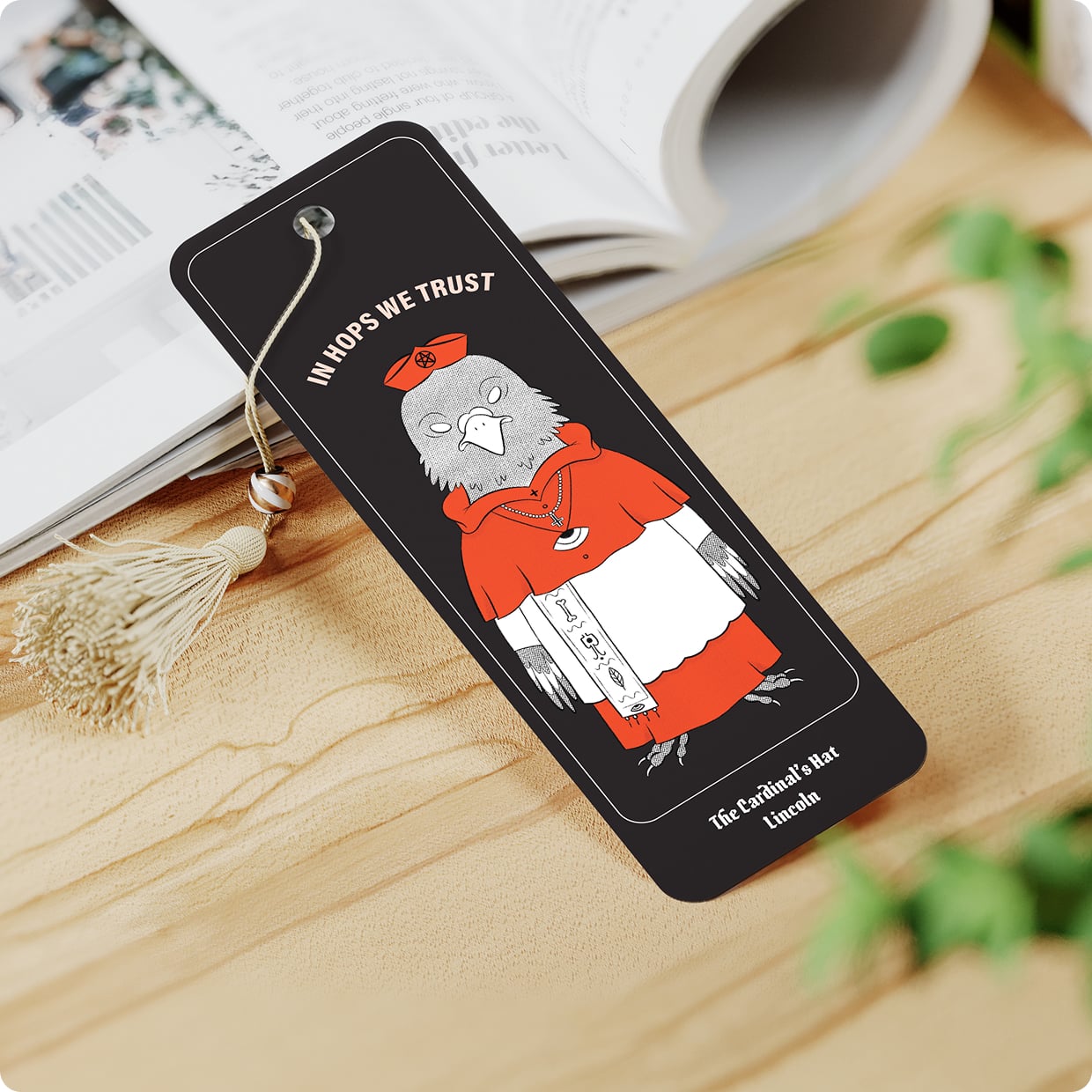 Cardinals Hat - Bookmark