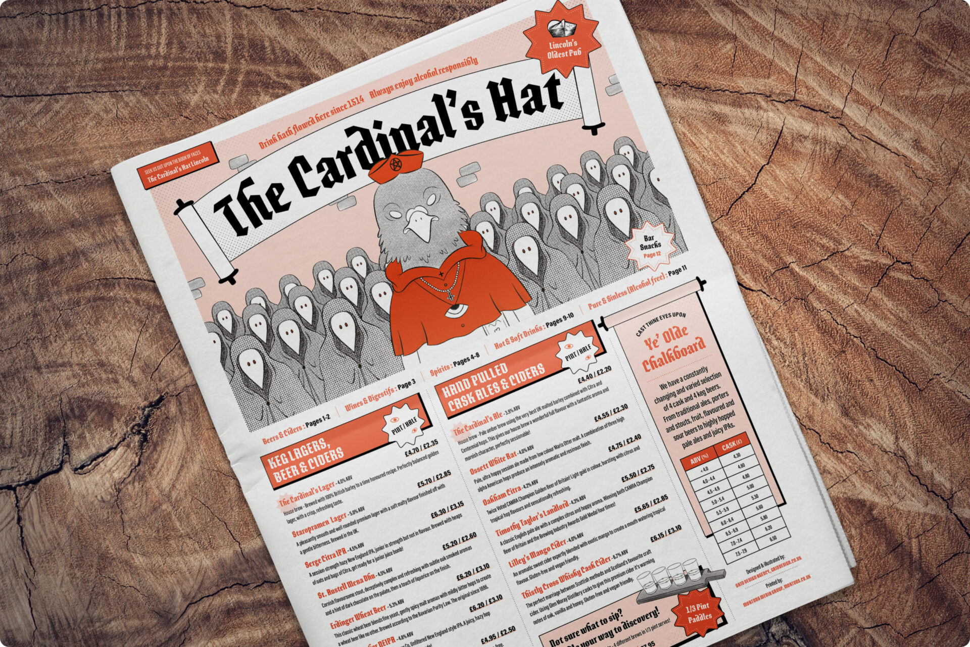 Cardinal's Hat Menu