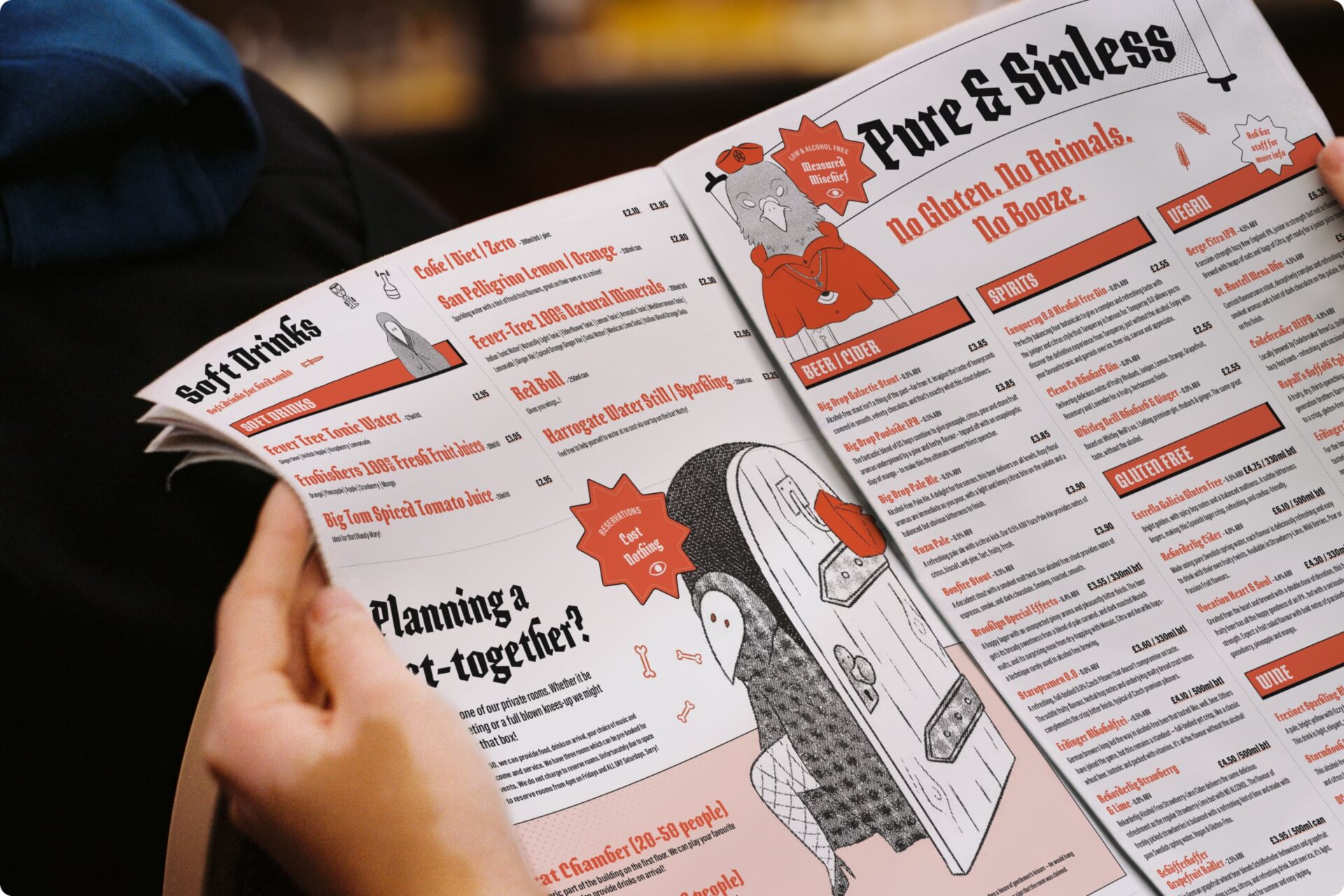 Cardinal's Hat Menu Open